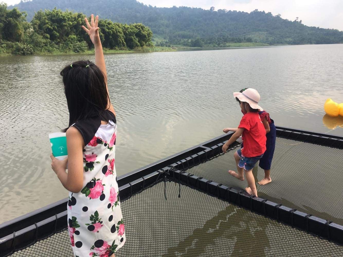 ตาข่ายริมน้ำ เปลตาข่ายร้านอาหาร 🔸รุ่นหนา 2 ชั้น 🔸 ขนาด 120 x 180 cm. + เชือกมัดติดตั้ง🔸