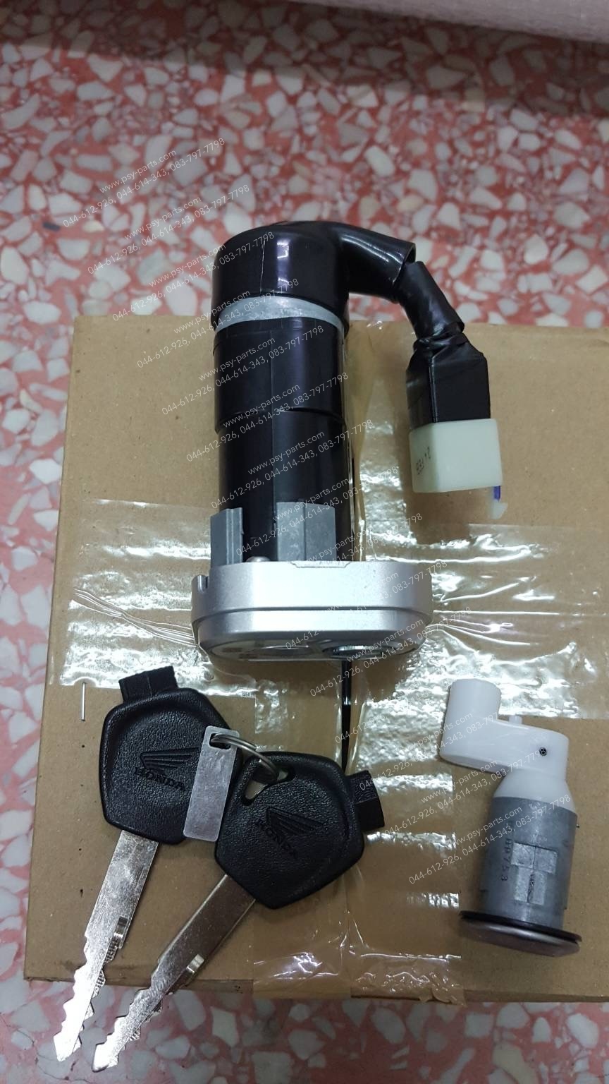 สวิทช์กุญแจ SUPER CUB/ไฟกลม แท้ๆ + ล็อคเบาะ 35010-K76-T60