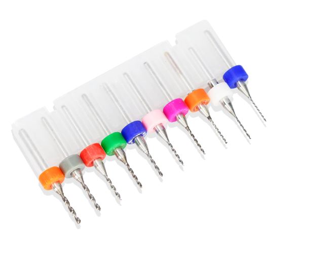 ดอกเจาะ PCB, ไม้, อะคริลิค 0.6-1.5 mm Mini PCB Drill Bits Carbide Drill Bit Set 1/8'' Shank For Circuit Board CNC Engraving Sharpener Drill Tools