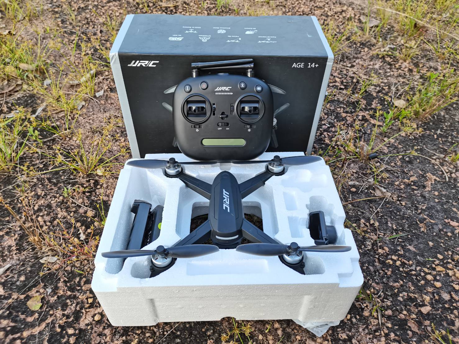 DRONE JJRC EPIK X5-PRO กล้อง 2K 2.4 GH 5G WIFI FPV ชุดพร้อมเล่น บินกลับอัตโนมัต ระบบล๊อคความสูง บินตามตัว ขึ้นและลงออโต บินง่ายด้วยระบบ GPS