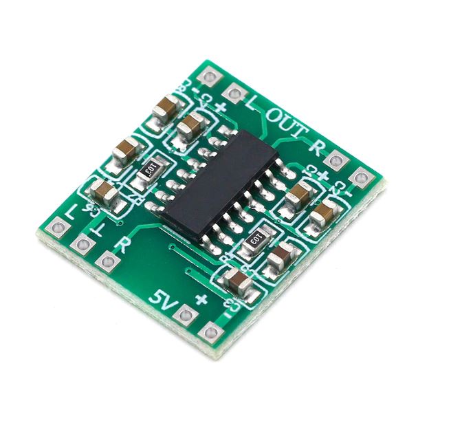 โมดูลขยายเสียง PAM8403 Super mini digital amplifier board 2*3W Class D digital amplifier board efficient 2.5 to 5V power supply
