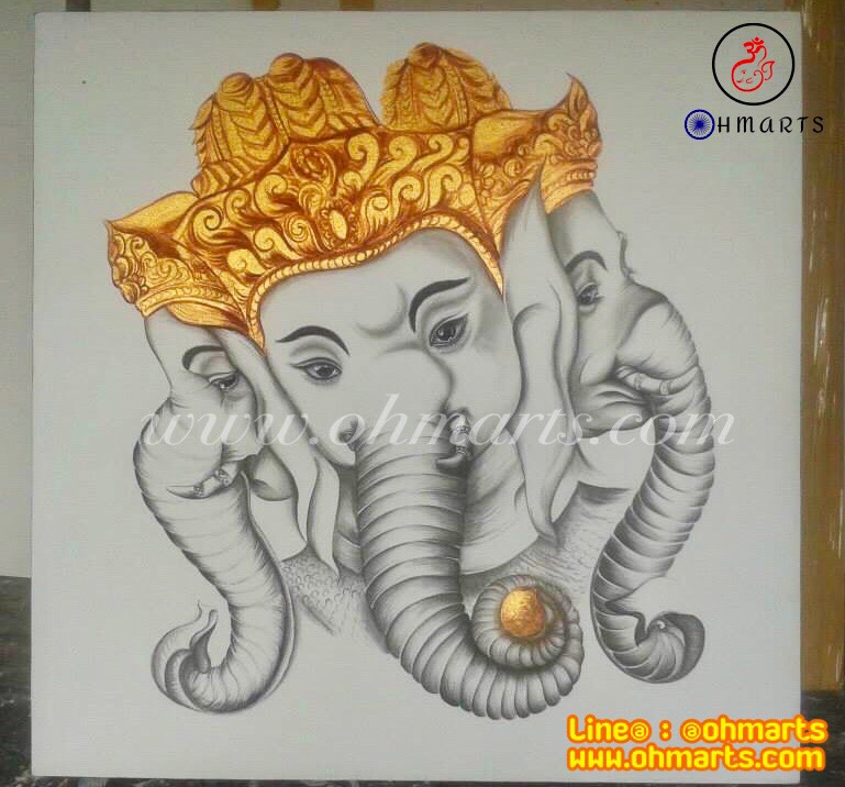 ภาพวาดพระพิฆเนศ D0024