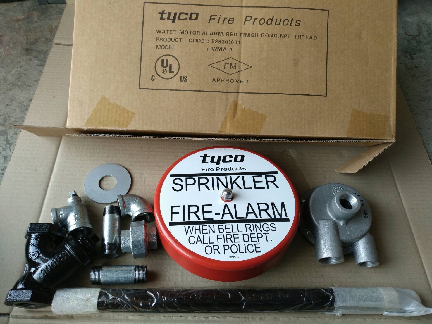 TYCO AV-1 Alarm Check Valve AV-1-300 Size 4",FxF,UL/FM