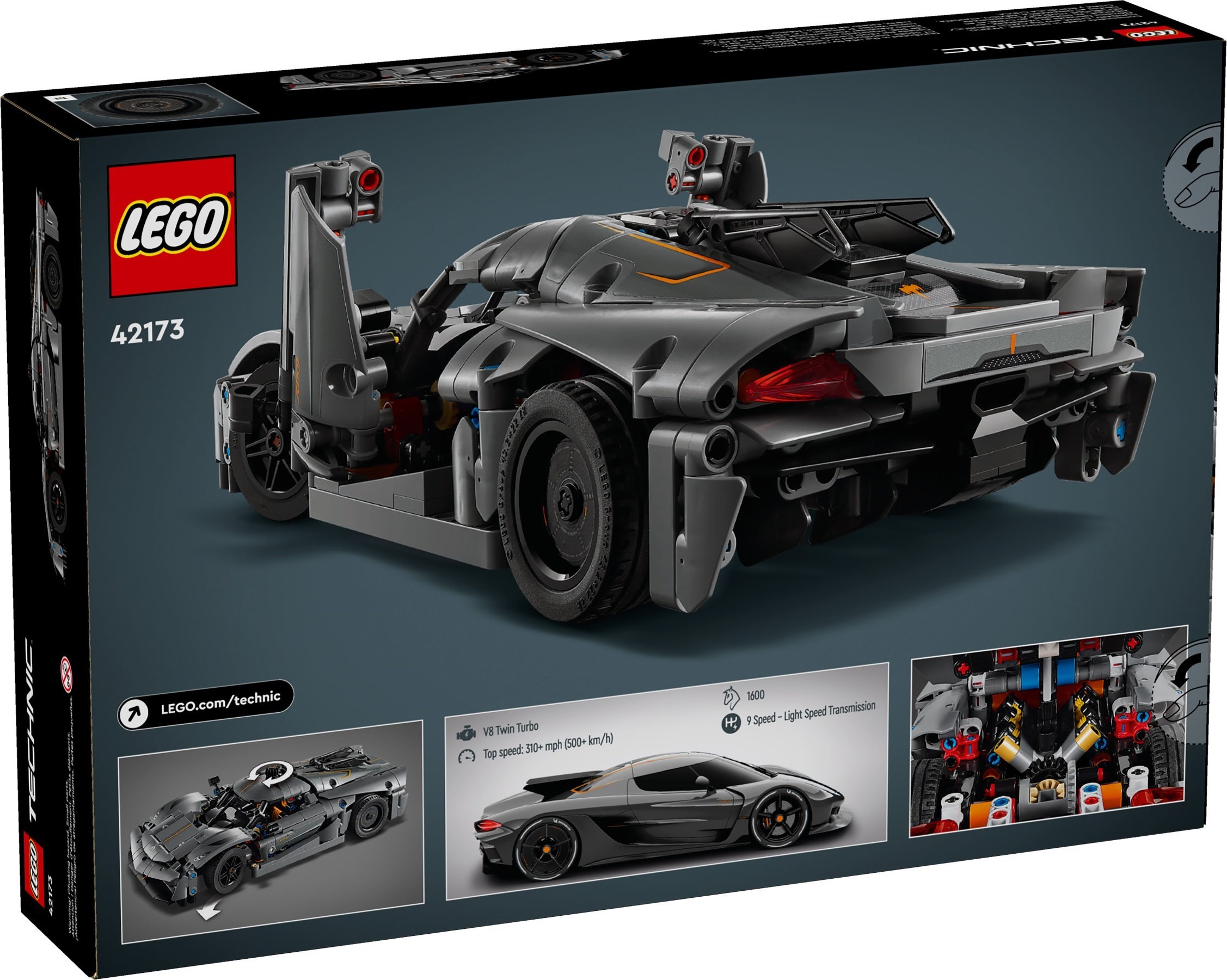 LEGO Technic เลโก้ 42173 Koenigsegg Jesko Absolut Grey Hypercar