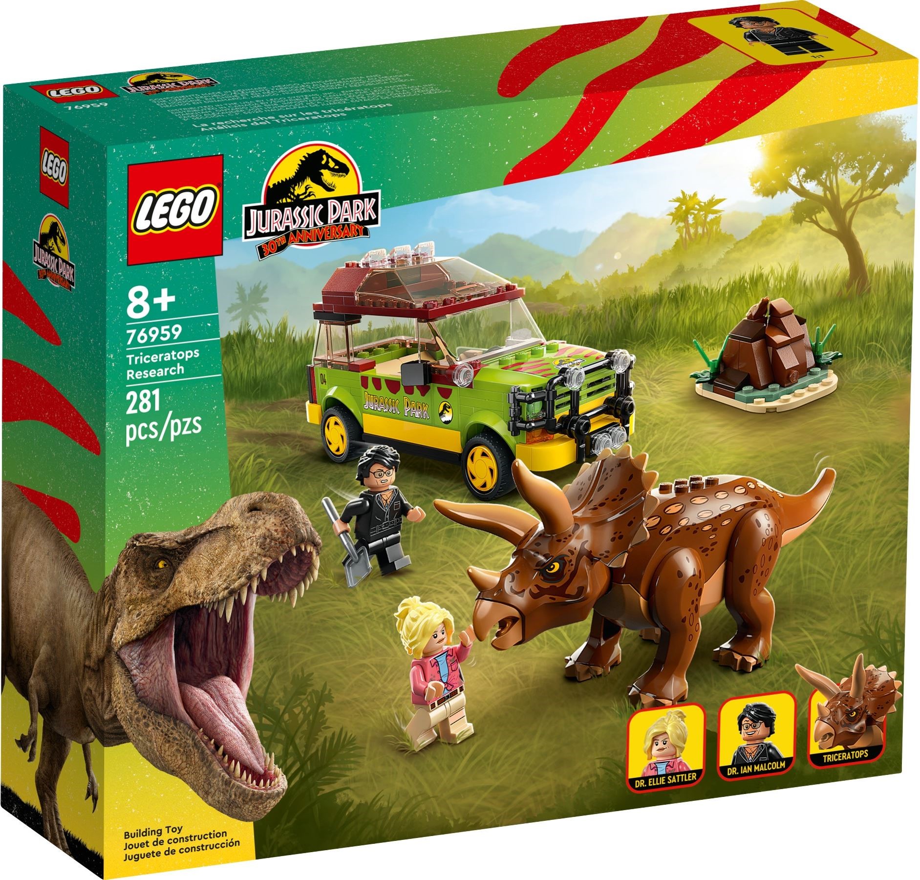 LEGO เลโก้ Jurassic Park 76959 Triceratops Research