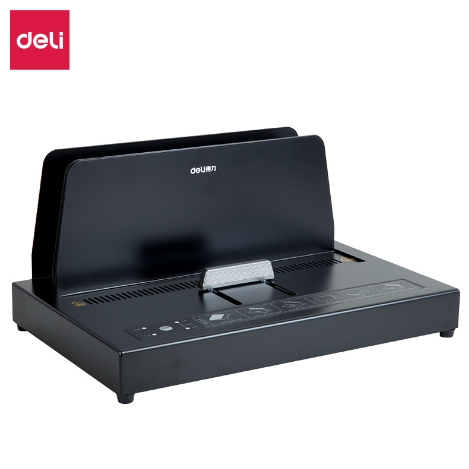 เครื่องเข้าเล่มสันกาวไฟฟ้าอัตโนมัติยี่ห้อDELI รุ่น14671 เข้าเล่มกระดาษA4 หนา40mm 400 แผ่น