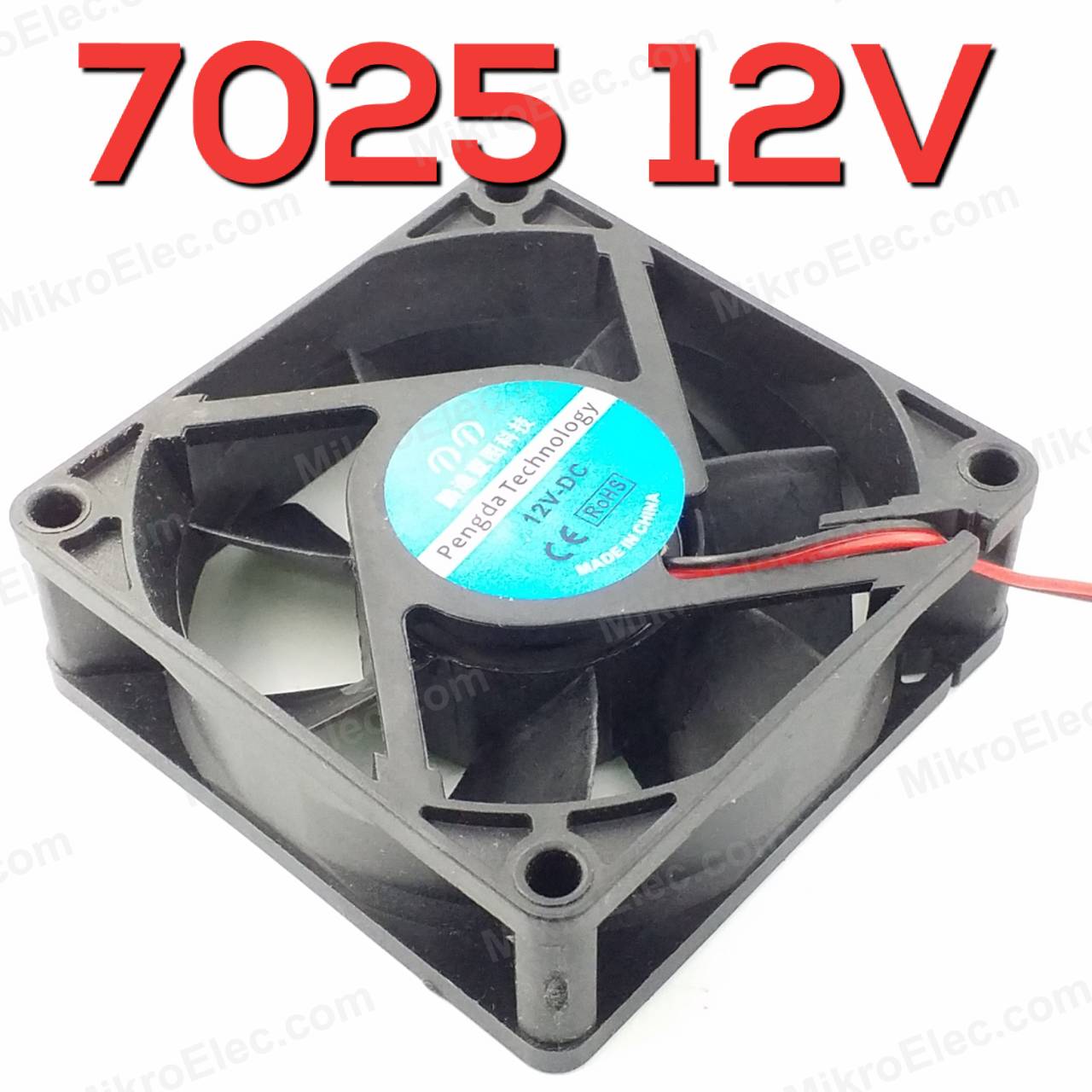 พัดลมระบายอากาศ 70X70X25mm 7025 DC 12V Brushless Fan Computer PC CPU Case Cooling Fan 7cm 70mm 2PIN XH2.54 Cooler Fan