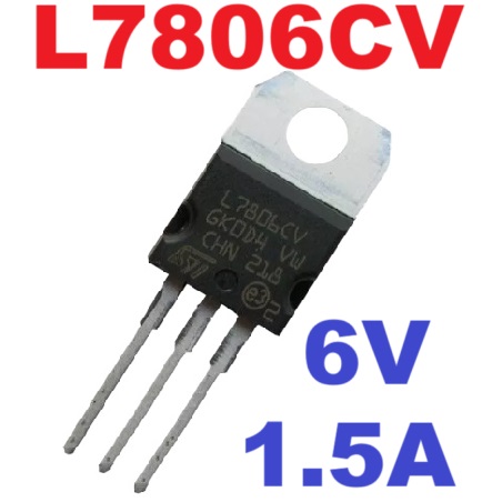 L7806CV Positive Voltage Regulators 6V 1.5A Dual Gauge