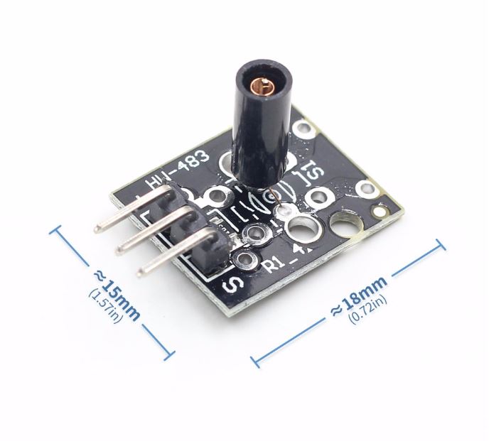 โมดูลตรวจจับการกระแทก สั่นสะเทือน KY-002 SW-18015P Shock Vibration Switch Sensor Module Diy Kit