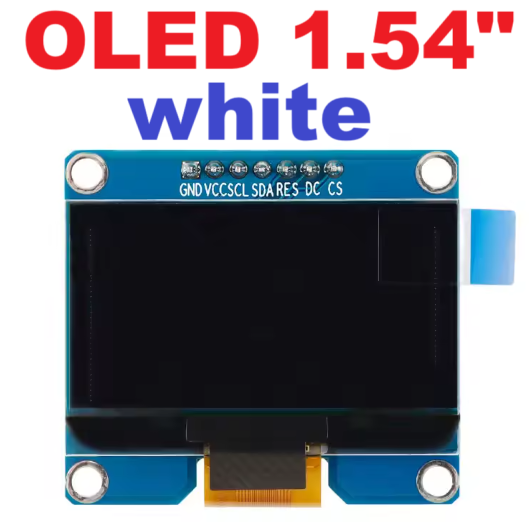 OLED จอขนาด 1.54 นิ้ว 128x64 OLED Display Module Serial I2C Interface สีขาว (colors white) IIC SSD1309 1.54นิ้ว 1.54" 1.54inch