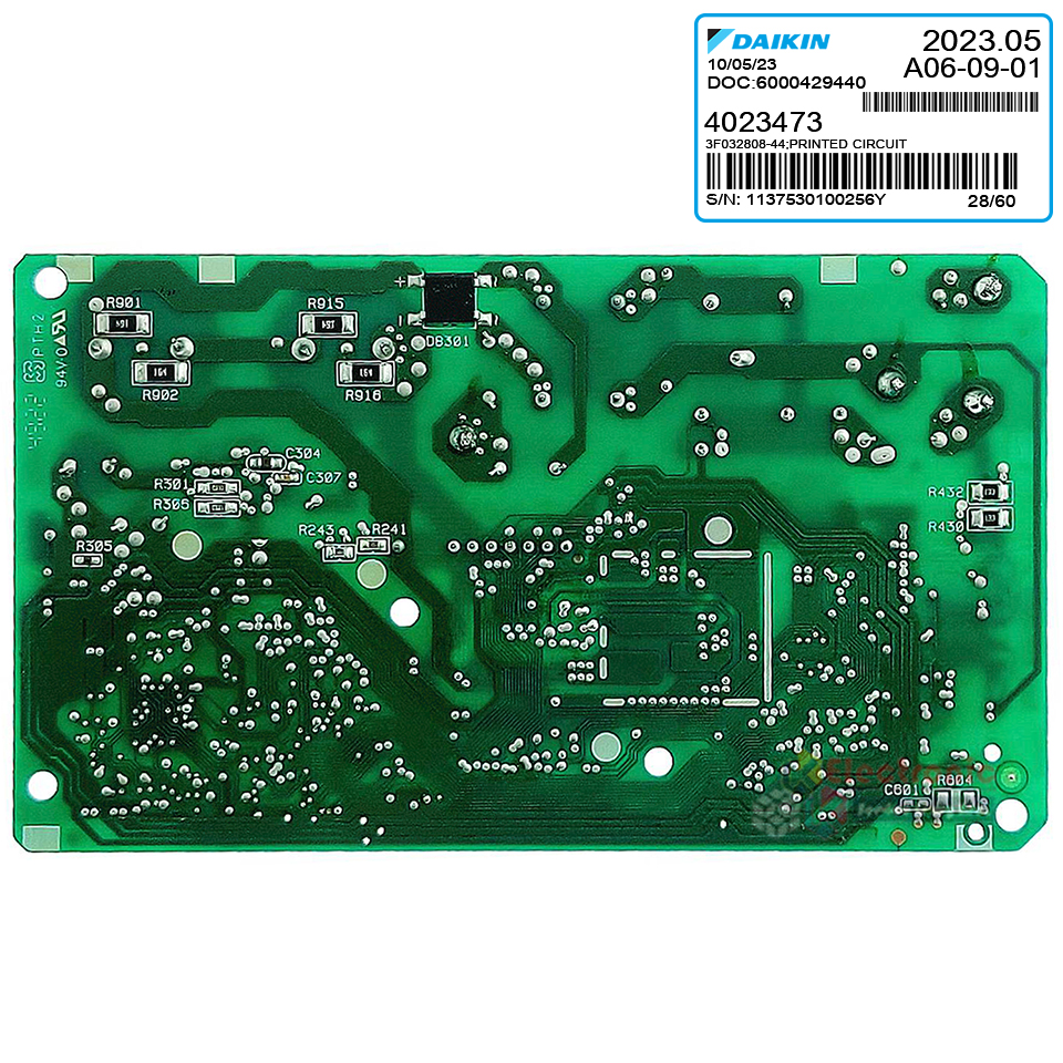 แผงบอร์ดแอร์คอยเย็นDAIKIN-ไดกิ้น รุ่น FTKC12TV2S-อะไหล่ใหม่แท้บริษัท #อะไหล่แอร์DAIKIN