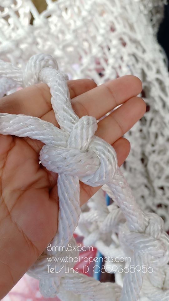 ตาข่ายคาเฟ่เด็ก ขนาด8mm.ตา8x8cm.