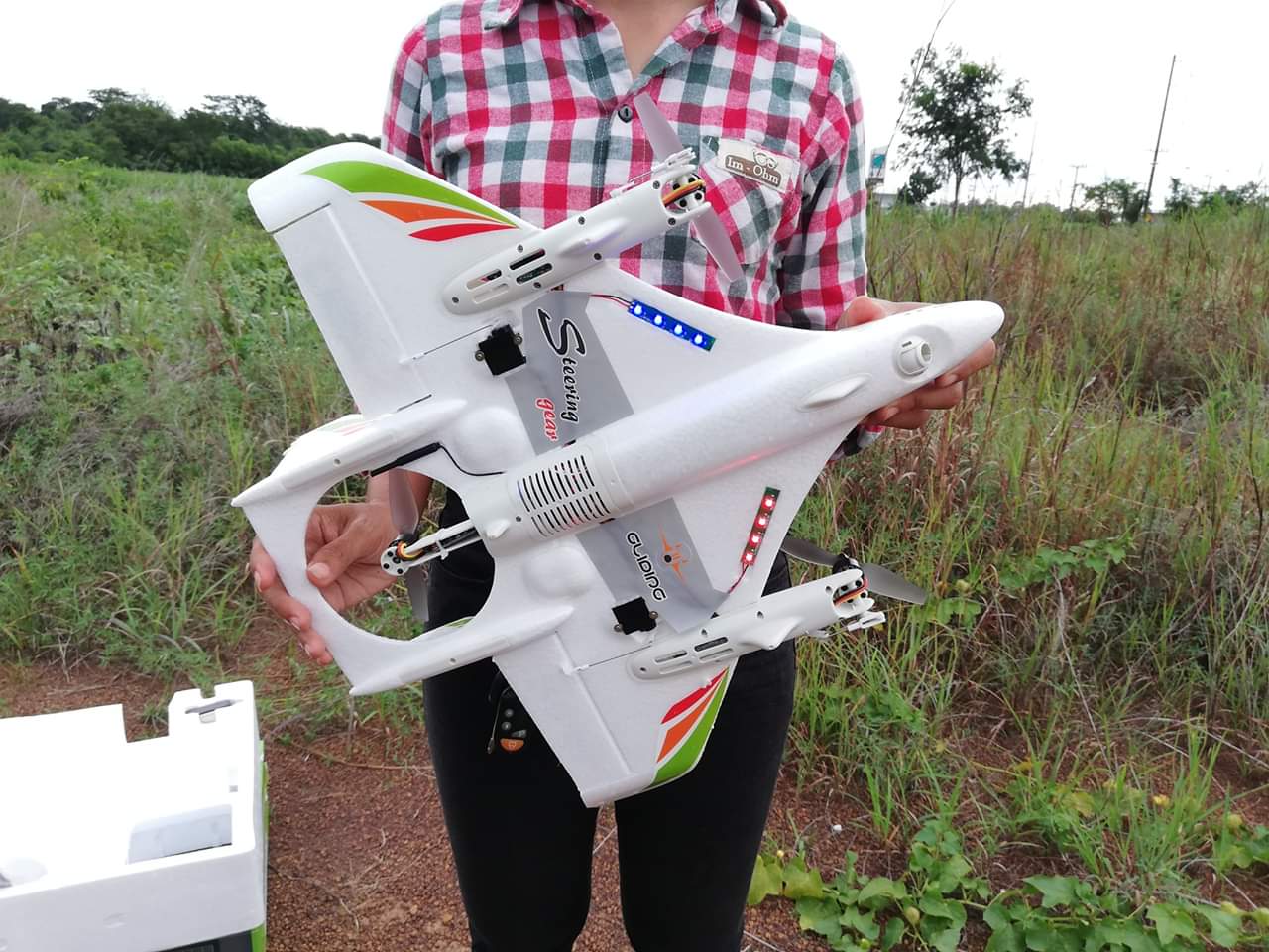 เครื่องบินบังคับวิทยุ XK X450 AVIATOR ระบบมอเตอร์ Brushless ชุดพร้อมเล่น