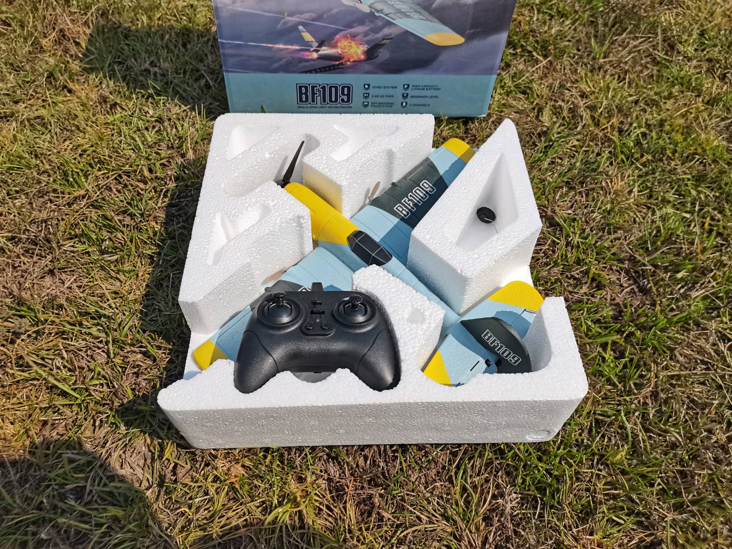 เครื่องบินบังคับวิทยุ BF109 N61 2.4GHZ 3CH RC ชุดพร้อมบิน