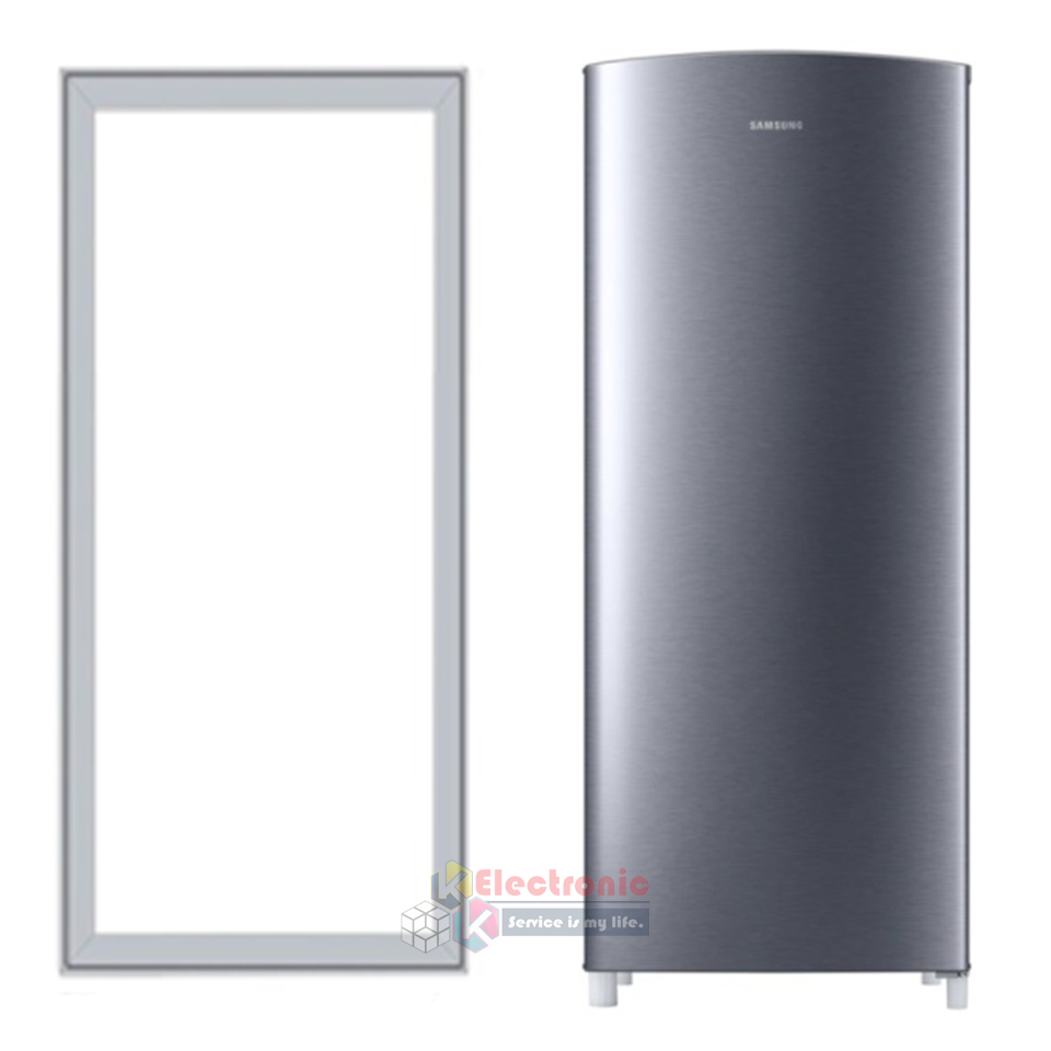 ขอบยางประตูตู้เย็น SAMSUNG-(ซัมซุง)สำหรับรุ่น-RA18/RT18/RA19/RT19-อะไหล่แท้ ใส่ง่าย ขนาด 51*103.5 เซนติเมตร-ขอบยางแบบศรกดตามร่อง
