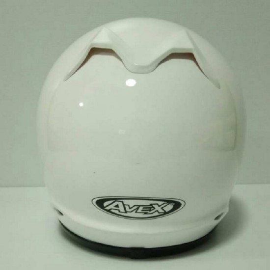 AVEX หมวกกันน็อคเต็มใบ ราคาถูก รุ่นDX ล้วน สีขาว แว่นปรอท