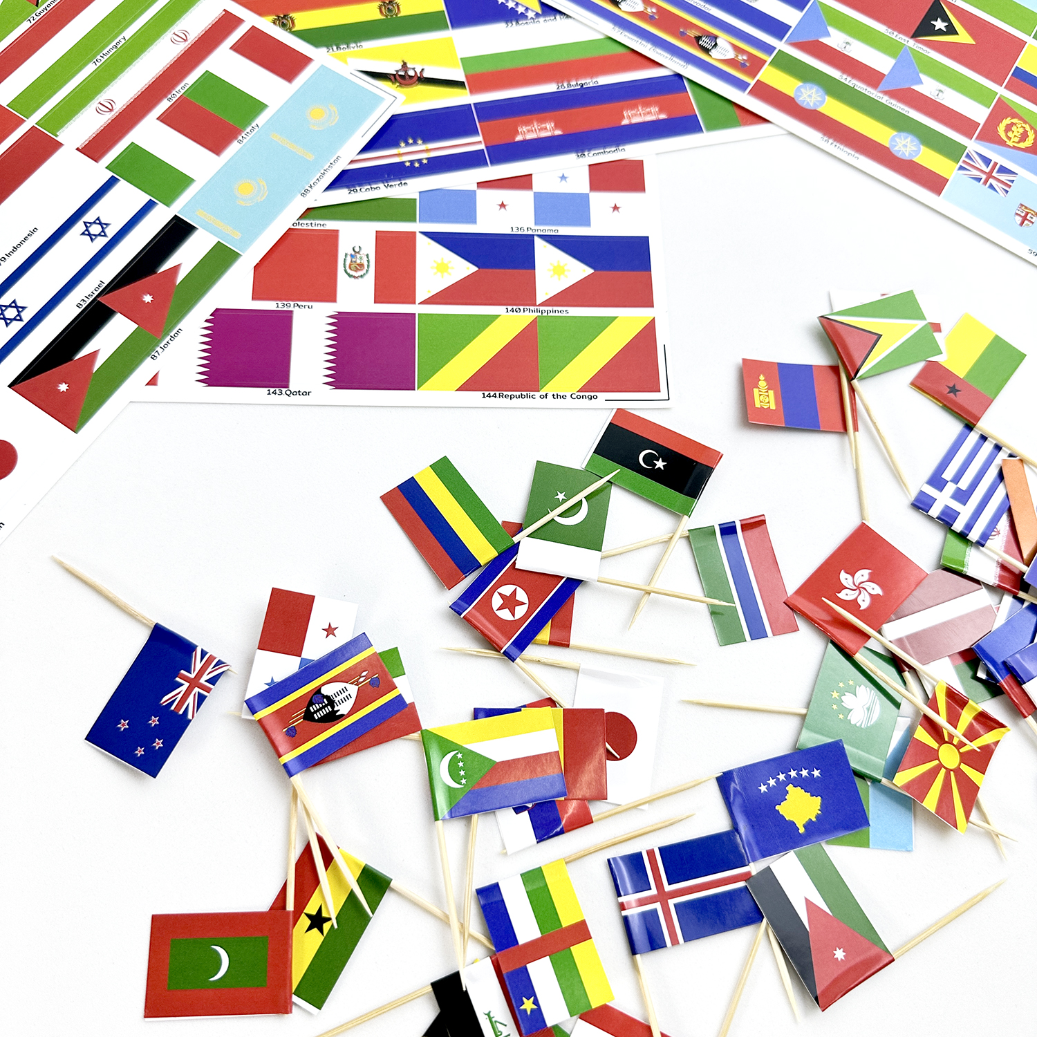 สติกเกอร์ธงชาติ (World Flags Sticker)