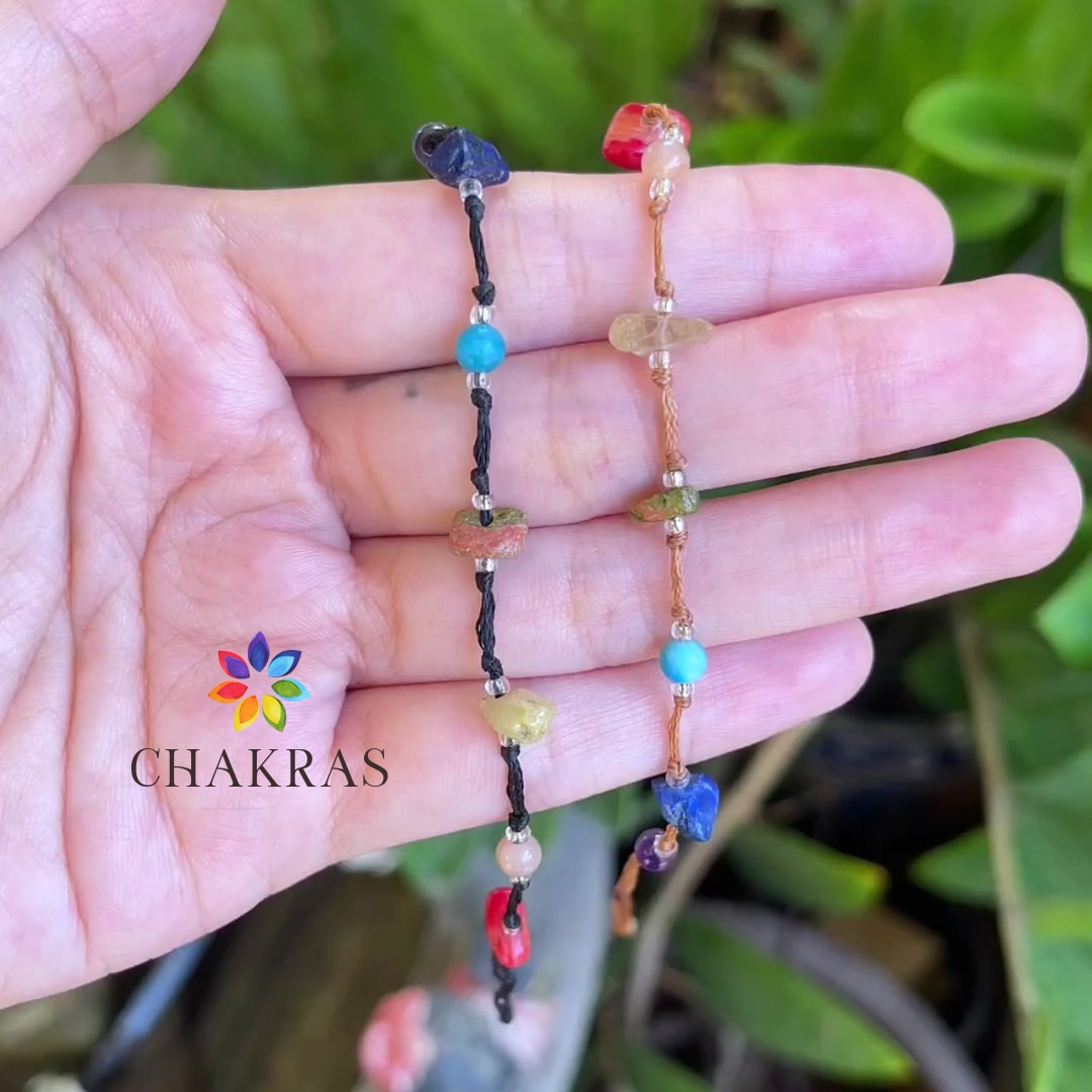 ☸️กำไลจักระ Chakras รุ่นเชือกญี่ปุ่น☸️