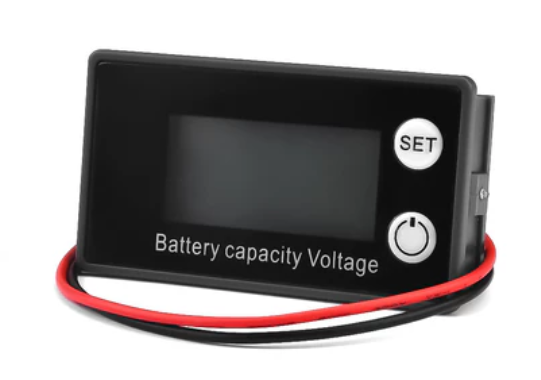เครื่องวัดแรงดันไฟฟ้า Digital Electricity Meter Battery Capacity Indicator LCD Lead-acid Lithium Battery Two-wire Digital Voltmeter