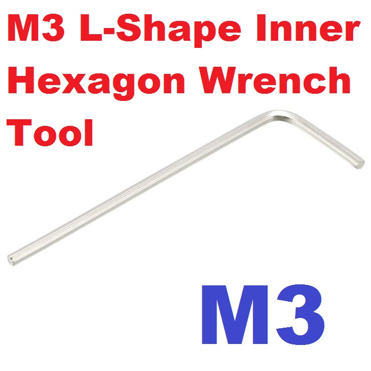 ประแจ M3 L-Shape Inner Hexagon M3 Hex Key Wrench Tool Flat Repair Tool