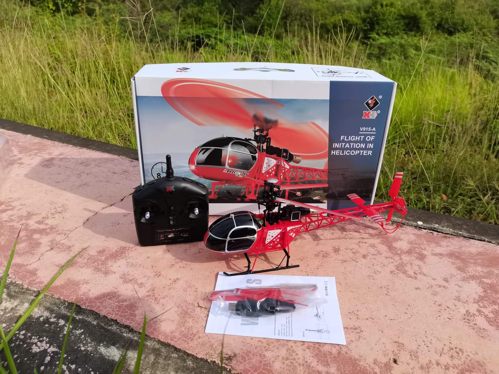 เฮลิคอปเตอร์ WLTOYS V915 LAMA สเกล 2.4GHZ เวอร์ชั่นใหม่