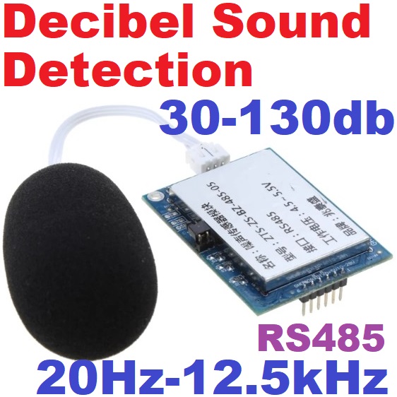 โมดูลวัดความดังเสียง Sound Level Meter 30-130db 20Hz-12.5kHz RS485 Industrial Grade Decibel Sound Detection Module เดซิเบล วัดเสียง