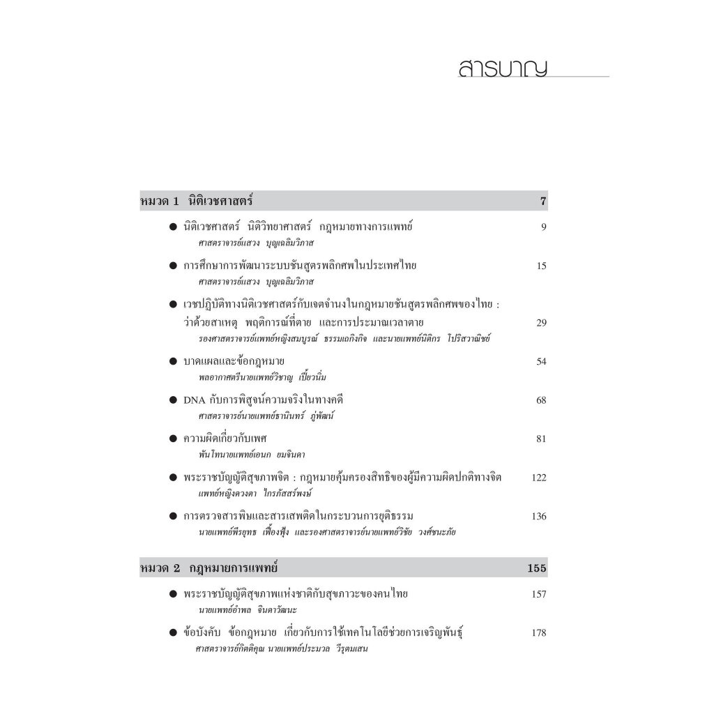 นิติเวชศาสตร์ และ กฎหมายการแพทย์ (ศ.แสวง บุญเฉลิมวิภาส) พิมพ์ : กันยายน 2566 (ครั้งที่ 8)