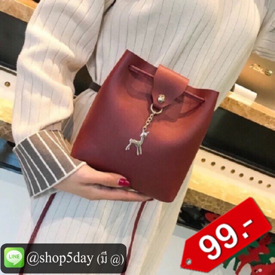🔥กระเป๋าสะพายข้างแฟชั่น กวางน้อย