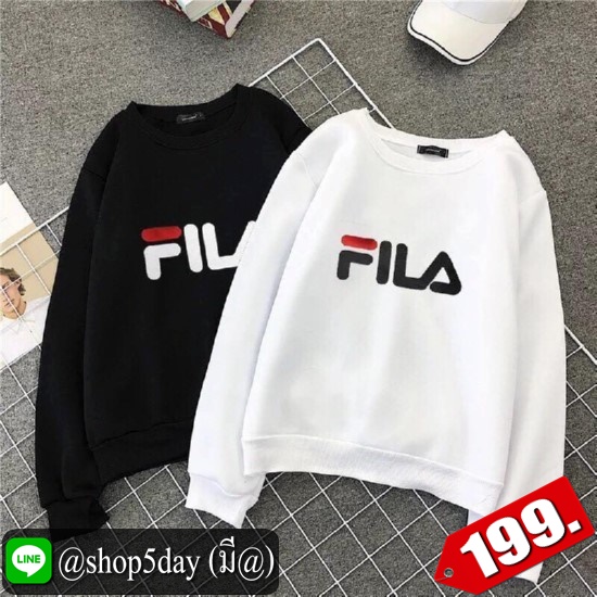 🔥 FILA เสื้อแขนยาวยอดฮิต ใส่ได้ทั้งหญิงและชาย