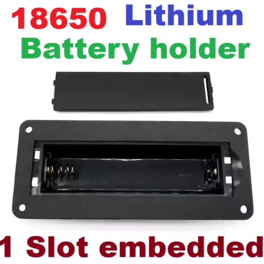 18650 กล่องแบตเตอรี่แบบฝัง lithium batteries embedded in 2 series with thick wire battery holder with cover without switch 1 power box