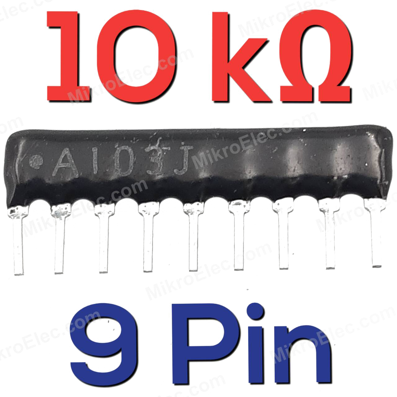 Network Resistors 10K 9 pin A09-103 Exclusion row R-Pack