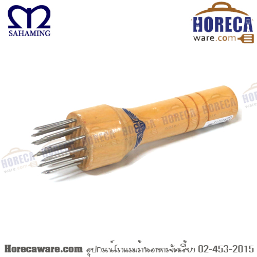 Stainless steel pork slicer, m-handle wood [kct956]