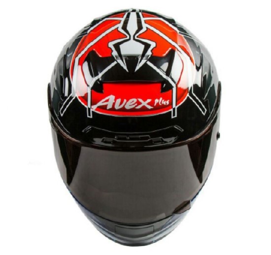 หมวกกันน็อค AVEX PLUS DIJIRO สีส้มดำน้ำเงิน