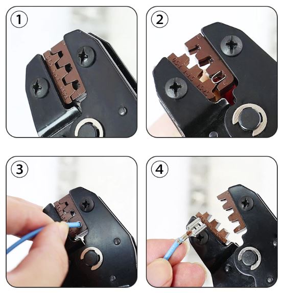 คีมย้ำสายไฟ SN-48B Crimping Plier 0.5-1.5 sq.mm. 26-16AWG คีมย้ำหางปลา