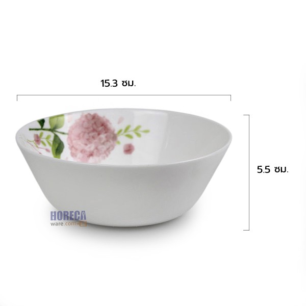 ชาม 6นิ้ว [ลายHydrangea] สแตนดาร์ดโปร