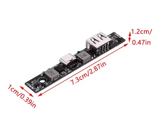 DC5V 18650 Lithium Battery Charger Board DC-DC Step Up Booster UPS Converter Charging Backup Power Supply