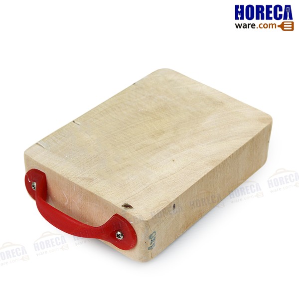 Square cutting board, film covered, 4x6, tamarind