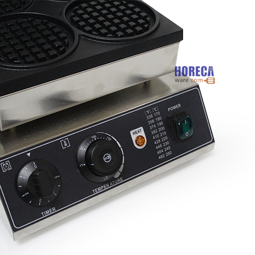 เครื่องทำวาฟเฟิล 4 ช่องกลม ตราบอส