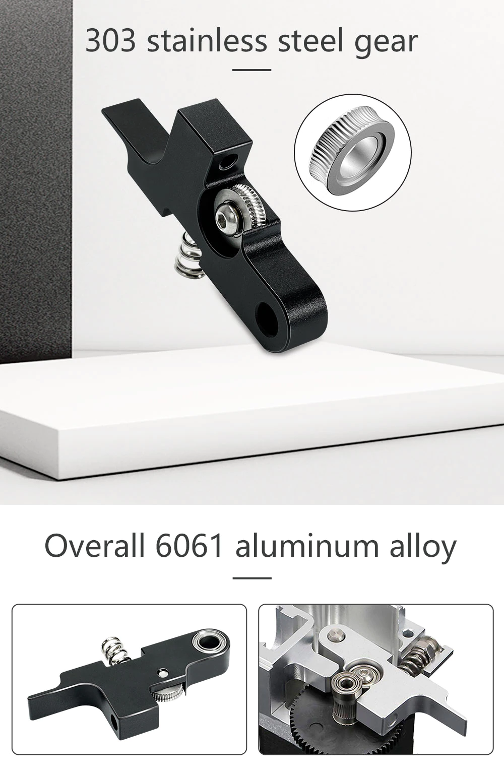 3D Printer Part Upgrade Titan Aero Extruder Idler Arm For All Metal Extruder 1.75mm Prusa i3 MK2 Extruder Idler Arm