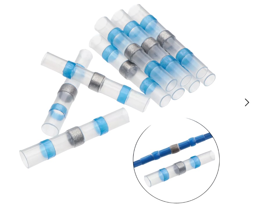 ท่อหดกันน้ำ แบบมีตะกั่วในตัว SST-S31 ใช้กับสายไฟขนาด 1.5-2.5 SQ.MM. แพ็คละ 10 ชิ้น solder ring heat shrink tube terminal waterproof