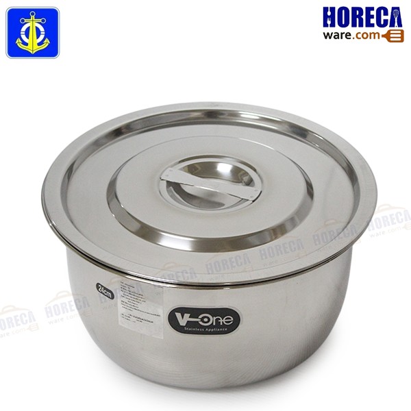 Stainless steel pot 24 cm. anchor-set