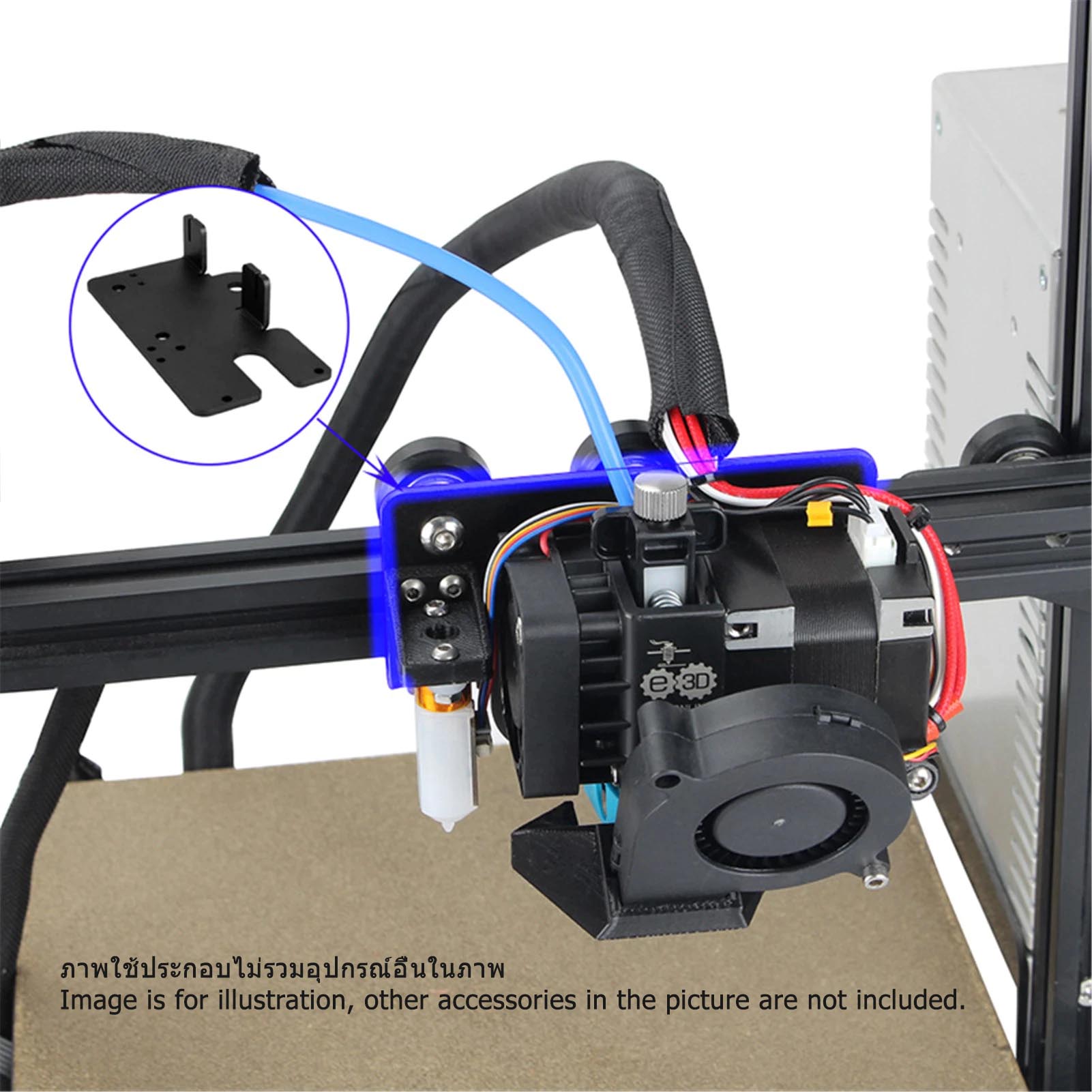 Upgrade 3D Printer Parts Direct Drive Plate Kit Aluminum Alloy Mounting Extruder Backing Plate For E3D Hemera For 2020 Aluminum Profile