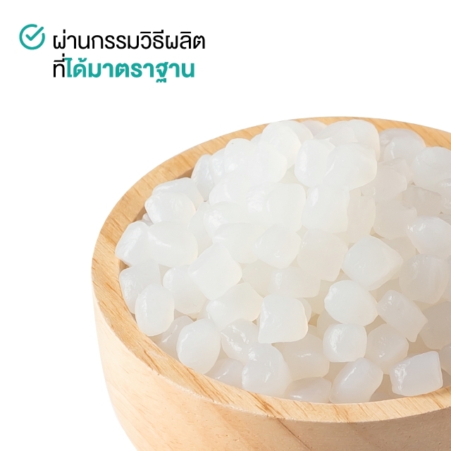 บุกไข่มุกขาว บุกไข่มุก 800 กรัม ตรา ทีอีเอ บุกใส บุกไข่มุก มุกบุกขาว บุกสำเร็จรูป ฟองมุกใส ท็อปปิ้งเครื่องดื่ม Konjac Pearl