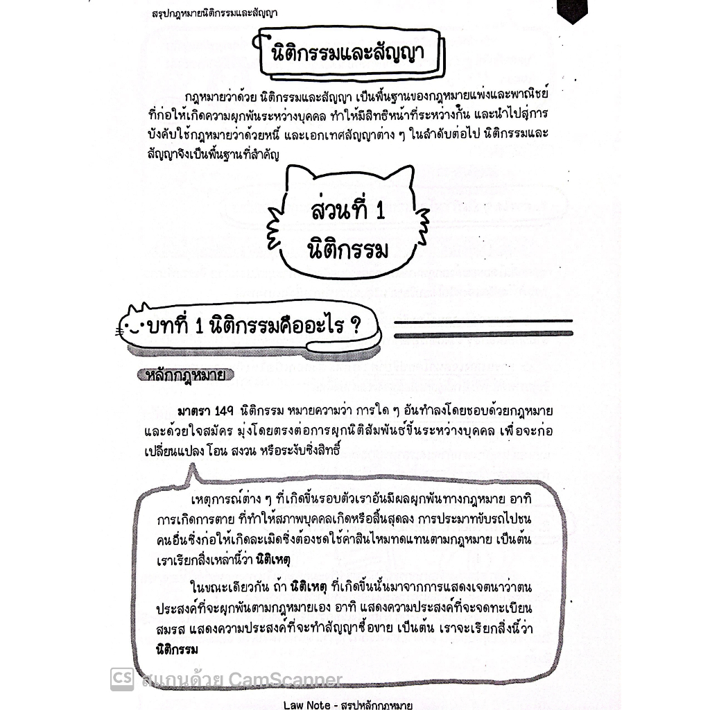 L2สรุปย่อกฎหมาย นิติกรรมและสัญญา / Law Note โดย : ชนิภรณ์ ฝ่ายชาวนา /พิมพ์ : ธันวาคม 2565 (ครั้งที่ 2)