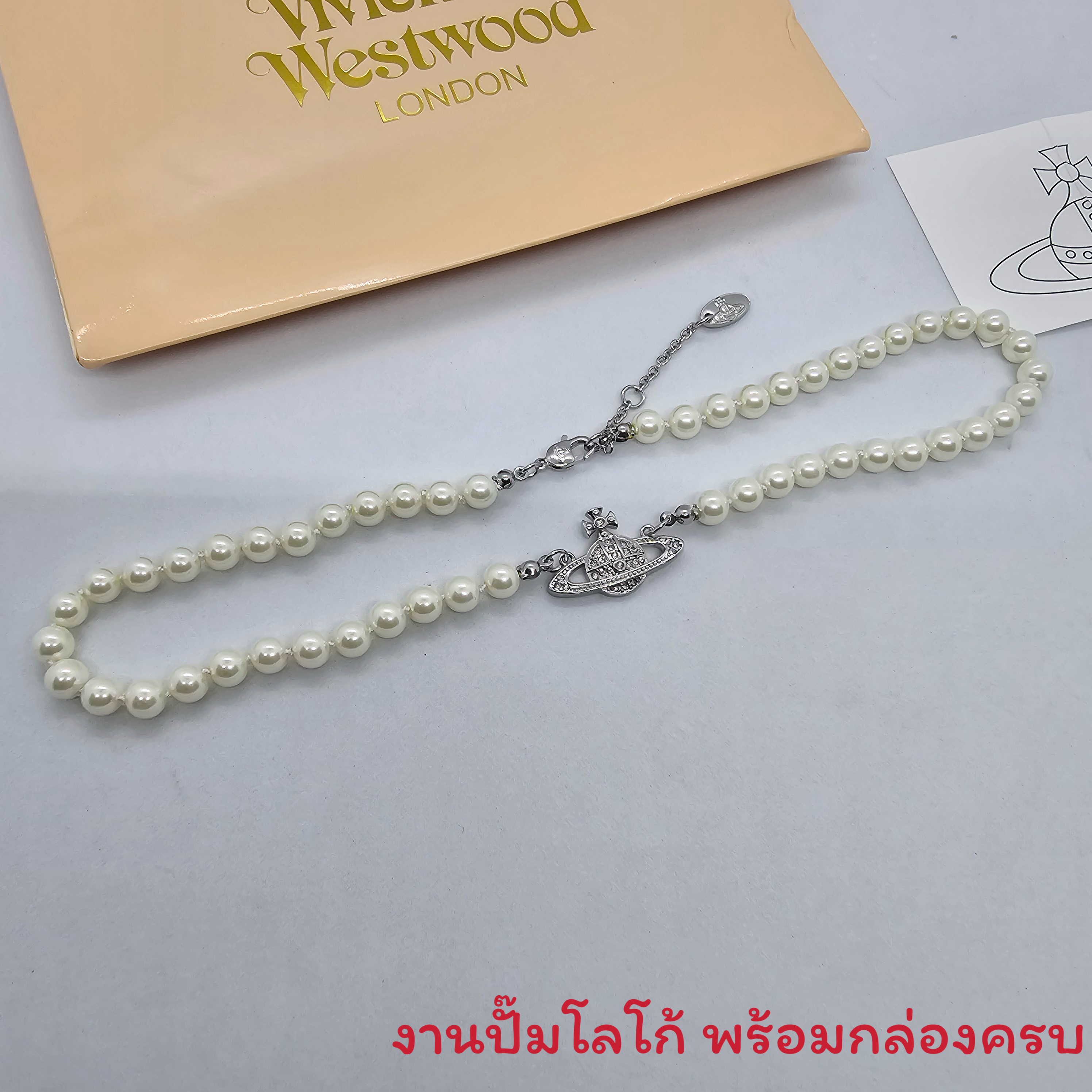 อะไหล่เงิน | Vivienne Westwood Mini bas relief choker งาน 1:1 ดีสุด ก้ามปูมปั๊มแบรนด์ ปรับสายได้ สวยมาก ภาพถ่ายงานจริง ยาว 40 เพิ่มได้ 5 ซม.