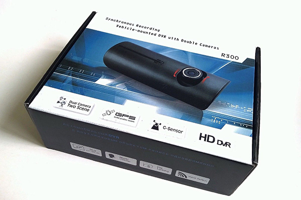 กล้องติดรถยนต์ R300 HD DVR 2 เลนส์+GPS