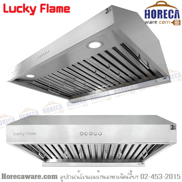 Stainless steel cooker hood, motor 90 cm. Lucky frame [LF-RG90s]