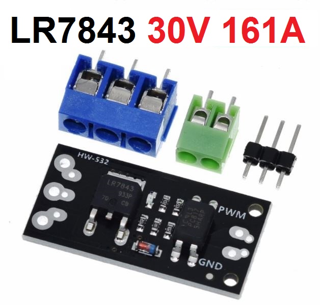 โมดูล LR7843 MOSFET 30V 161A คุมแบบแยกอิสระ Isolated MOSFET Module Replacement Relay Board