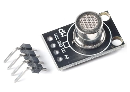 MP-2 เซ็นเซอร์แก๊ส ตรวจจับควันไฟ ก๊าซโพรเพน (C3H8) Smoke Gas Sensor Module Methane Liquefied Gas Combustible Gas Detection Probe MQ2 Mini Version