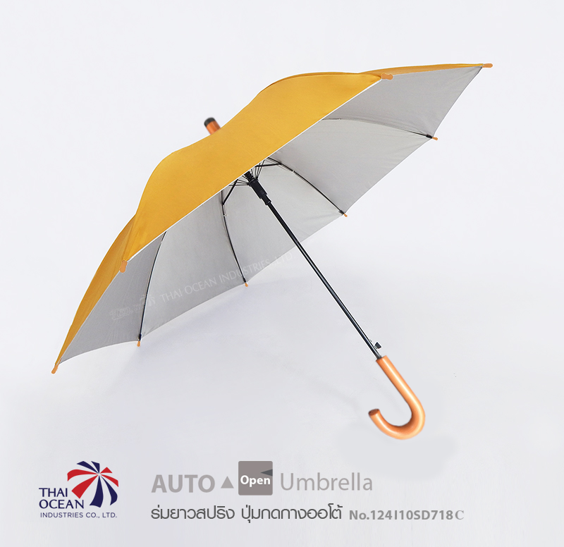 Leo ร่มพระ ร่มด้ามลายไม้ ปุ่มกดกางออโต้ ขนาด 24 นิ้ว (ขายส่ง) 12 คันต่อกล่อง